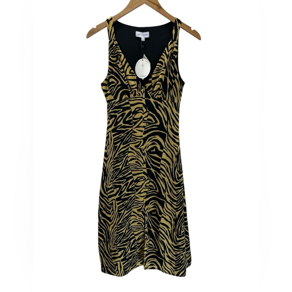 NWT LOST + WANDER Helena Love Tiger Animal Print Midi Babydoll Slip Dress XS - Picture 3 of 12